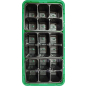 Мини-парник пластмассовый 18 ячеек INGREEN зеленый (ING60011F)