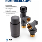 Комплект кранов для радиаторов 1/2 осевой серый AV ENGINEERING (AVE32012G) - Фото 5