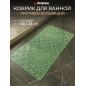 Коврик для ванной комнаты 63х33 PERFECTO LINEA Прямоугольный зеленый (22-643601)