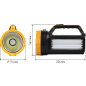 Фонарь светодиодный аккумуляторный 7 Вт ТРОФИ PA-301 черный, желтый - Фото 15
