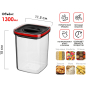 Емкость пластиковая для сыпучих продуктов PERFECTO LINEA 1,3 л (34-109130) - Фото 3