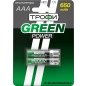 Аккумулятор ААА ТРОФИ Green Power 1,2 V 650 mAh никелевый 2 штуки