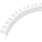 Уголок перфорированный штукатурный ПВХ арочный STELLA 25х25 мм 3 м