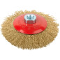 Щетка для УШМ диск гофра 125 мм М14 FIT (39052) - Фото 2