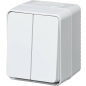 Выключатель двухклавишный наружный SYSTEME (SCHNEIDER) ELECTRIC AtlasDesign Profi54 белый (ATN540151)