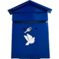 Ящик почтовый АГРОСНАБ Домик с замком 350х280х60 синий (ЦБ-00005731)