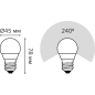 Лампа светодиодная E27 GAUSS Black 6,5 Вт 6500К (105102307) - Фото 6
