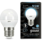Лампа светодиодная Е27 GAUSS Black G45 9,5 Вт 4100К (105102210)