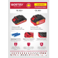 Аккумулятор 18 В 4 Ач Li-Ion WORTEX CBL 1840-1 XLT (0329187) - Фото 6