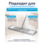 Швабра для пола PERFECTO LINEA Solid с насадкой из микрофибры серая (43-492024) - Фото 4