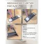 Швабра для пола PERFECTO LINEA Solid с насадкой из микрофибры серая (43-492024) - Фото 4
