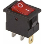 Выключатель клавишный ON-OFF REXANT Mini красный с подсветкой 3 штуки (36-2170)