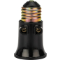 Патрон-розетка для лампочки Е27 карболитовый REXANT черный 2 штуки (11-8855) - Фото 3