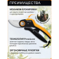 Секатор плоскостной FISKARS Plus PowerLever P721 (1057170) - Фото 2