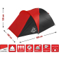 Палатка ARIZONE Element-3 чёрно-красная (28-300181) - Фото 2
