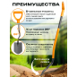 Лопата штыковая STARTUL Metsa (ST6080-02) - Фото 3