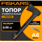 Комплект топор универсальный 0,65 кг FISKARS A6 и нож Paraframe (1057911)