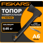 Комплект топор универсальный 0,65 кг FISKARS A6 и нож Paraframe (1057911)
