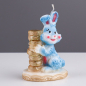 Свеча Кролик с монетами 9,3х6,5х4,5 см (9083744) - Фото 3