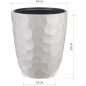 Кашпо для цветов IDEA Мозаика 19,5 л кремовый (М3409) - Фото 5