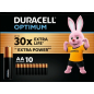 Батарейка АА DURACELL Optimum 1,5 V 10 штук (5014071)