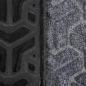 Коврик придверный рельефный VORTEX Greek 40х60 см серый (20101) - Фото 7