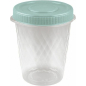 Емкость пластиковая для сыпучих продуктов БЫТПЛАСТ Кристалл 1,1 л (209056) - Фото 4