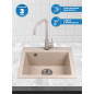 Мойка из искусственного камня AV ENGINEERING Solo гранит (AV500460SGTA) - Фото 3