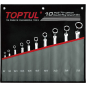 Набор ключей накидных 6-27 мм 75° 10 предметов TOPTUL (GPCI1001)
