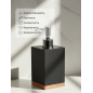 Дозатор для жидкого мыла PERFECTO LINEA Wood Bliss черный (35-720101) - Фото 3