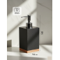 Дозатор для жидкого мыла PERFECTO LINEA Wood Bliss черный (35-720101) - Фото 4