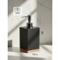 Дозатор для жидкого мыла PERFECTO LINEA Wood Bliss черный (35-720101) - Фото 4