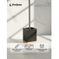 Ершик для унитаза PERFECTO LINEA Wood Bliss черный (35-720104)