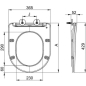 Сиденье для унитаза AV ENGINEERING Comfort X1 (AVWHR203X1C) - Фото 2