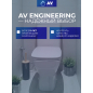 Сливная арматура для унитаза AV ENGINEERING (AVE129700BL) - Фото 10