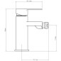 Смеситель для биде D35 серия 210 черный ECONOCE (EC0213BL) - Фото 2