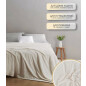 Плед флисовый PERFECTO LINEA Sleep mood 200x220 см белый (60-200225) - Фото 4
