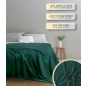 Плед флисовый PERFECTO LINEA Sleep mood 200x220 см зеленый (60-200226) - Фото 4