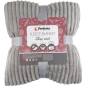 Плед флисовый PERFECTO LINEA Sleep mood 200x220 см серый (60-200227) - Фото 3