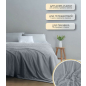 Плед флисовый PERFECTO LINEA Sleep mood 200x220 см серый (60-200227) - Фото 4