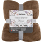 Плед флисовый PERFECTO LINEA Dream 200x220 см коричневый (60-200223) - Фото 3