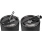 Стакан стеклянный для напитков с трубочкой и капхолдером PERFECTO LINEA Smoke Grey 400 мл (31-400101) - Фото 5