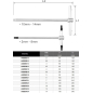 Ключ шестигранный 2,5х65x125 мм TOPTUL T-Type (AGDB2e13) - Фото 3