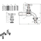 Кран водоразборный 1/2" наружная резьба со штуцером AV ENGINEERING (AVE169012) - Фото 3