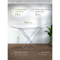 Сушилка для белья напольная PERFECTO LINEA Lily серебристая (46-000181) - Фото 2