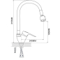 Смеситель для кухни ECONOCE серия 240 белый (EC0245WT) - Фото 2