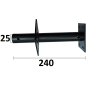 Полуось фрезы наружная для ASILAK SL-61 (802019-14) - Фото 2