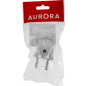 Вилка электрическая прямая 10А 250В AURORA STARTUL белая (A100-003) - Фото 3