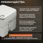 Биотуалет портативный AV ENGINEERING Aqius 20 (AVE-PT120) - Фото 2