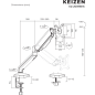 Кронштейн для монитора KEIZEN KZ-20396116 - Фото 20